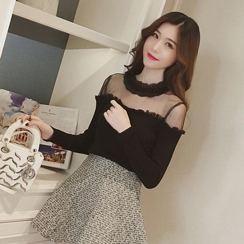 Hàng Nhập : ÁO THUN KIỂU, PHỐI REN THỜI TRANG – AK 051