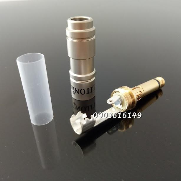 Combo 2 đầu hàn Jack 6ly Liton xám cong + thẳng