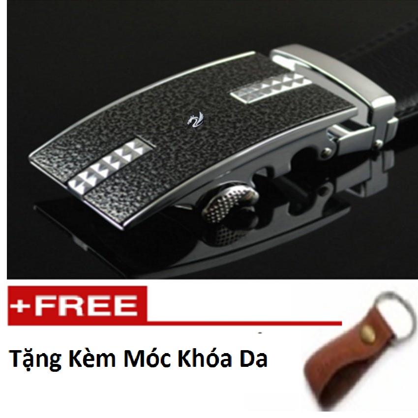 Mặt thắt lưng nam khóa tự động cao cấp 203886 tặng móc khóa da cao cấp k550
