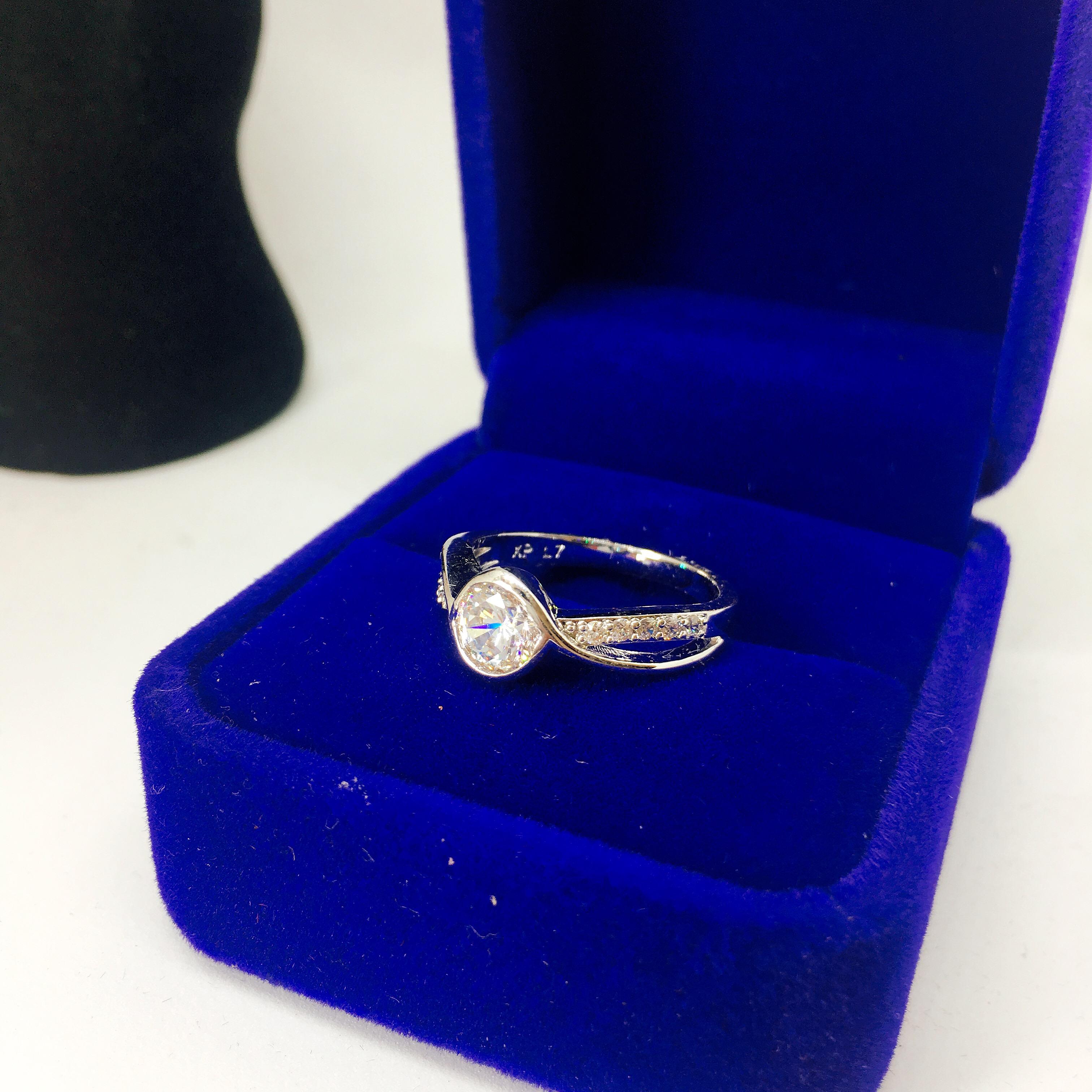 Phụ kiện nữ Nhẫn nữ bạc Thái đính đá cao cấp trang sức phong thủy, may mắn, tài lộc MS02