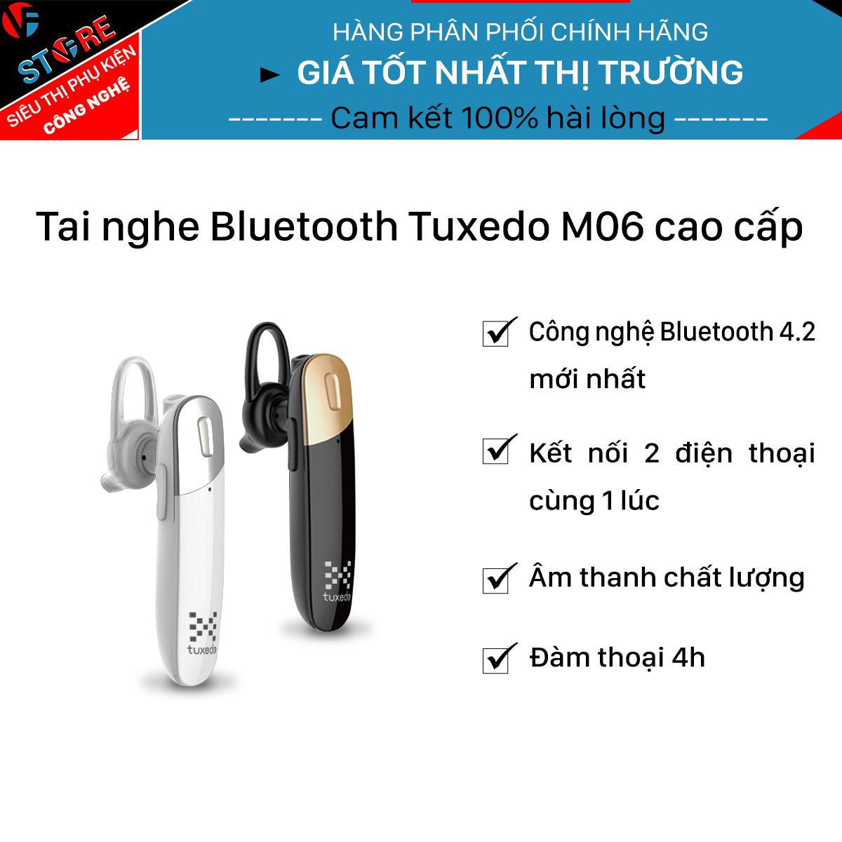 Tai nghe Bluetooth Tuxedo M06 (Bluetooth 4.2, kết nối 2 thiết bị cùng lúc)