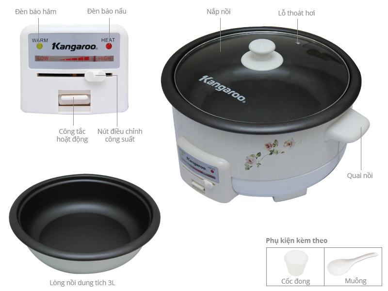LẨU ĐIỆN ĐA NĂNG KANGAROO KG269