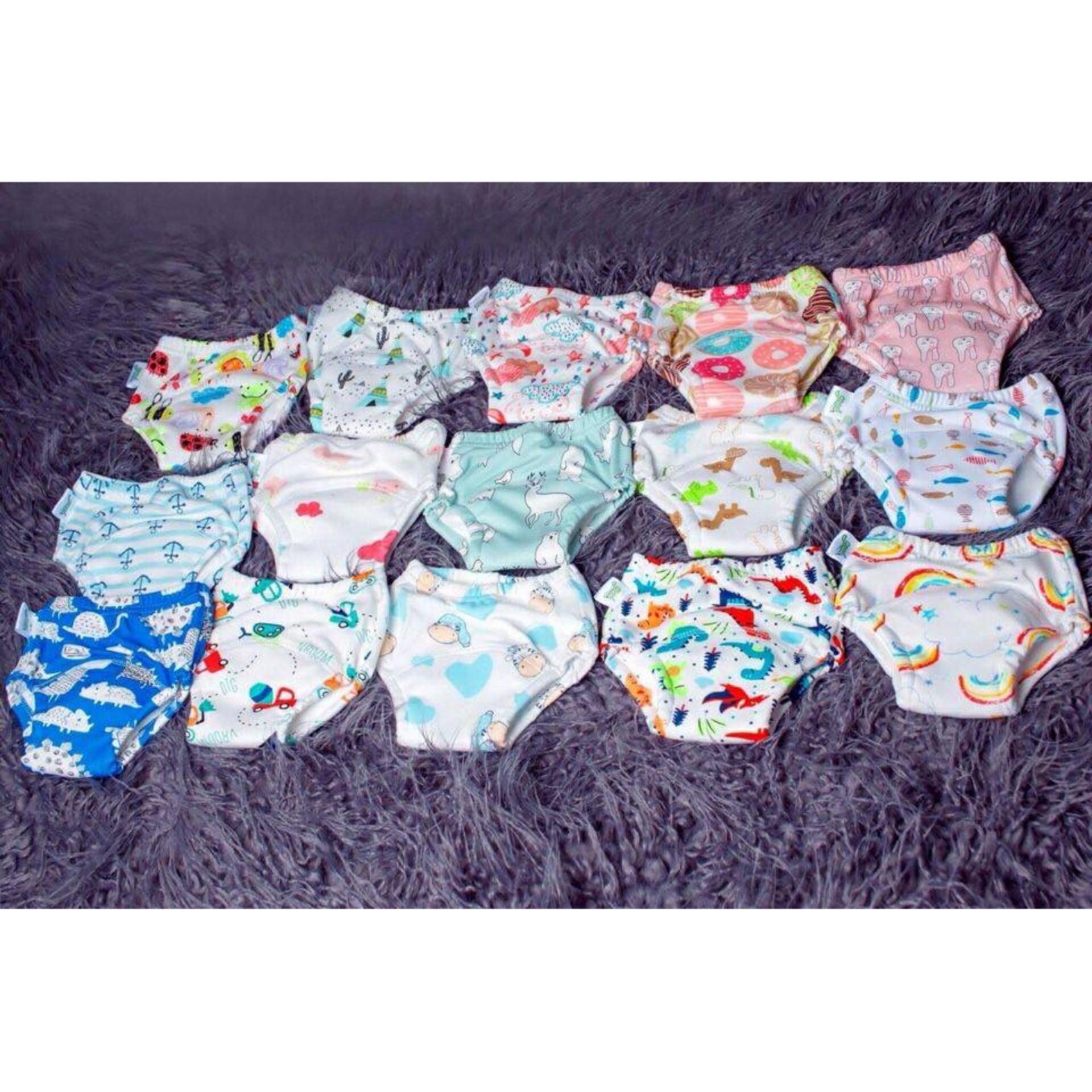Combo 5 Quần tập bỏ bỉm cho bé 6 lớp size 90 cho bé 7-10kg