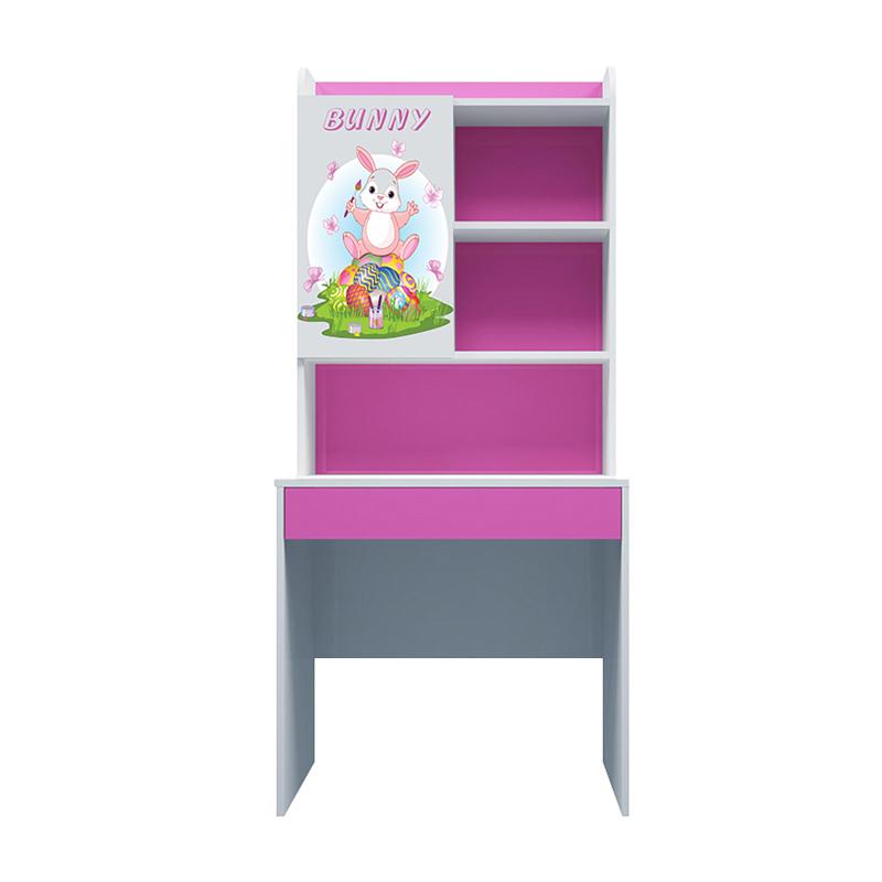 Bộ bàn học có giá sách hình Bunny chúa 80cm