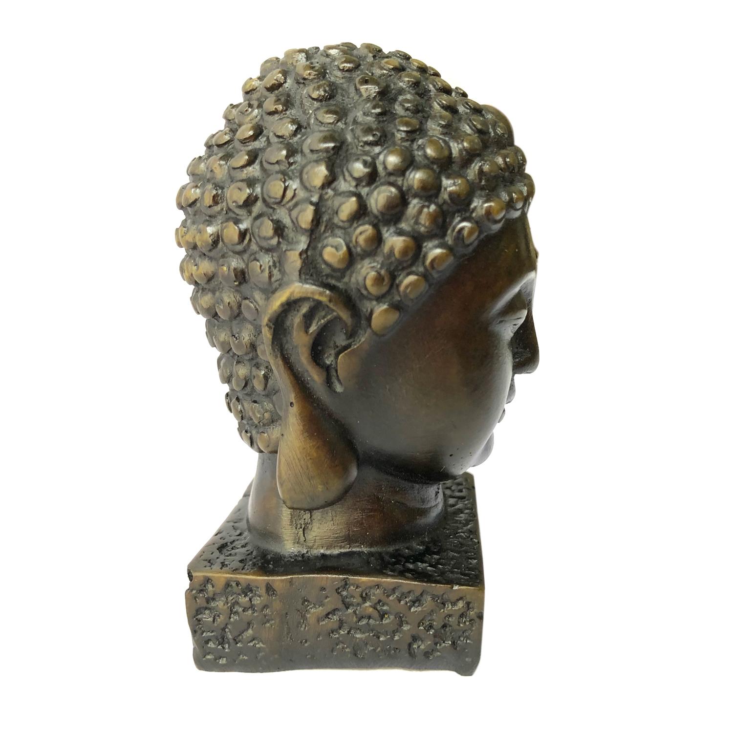 [HCM]Tượng Đá Đầu Phật Thích Ca - Cao 9cm - Đá Màu