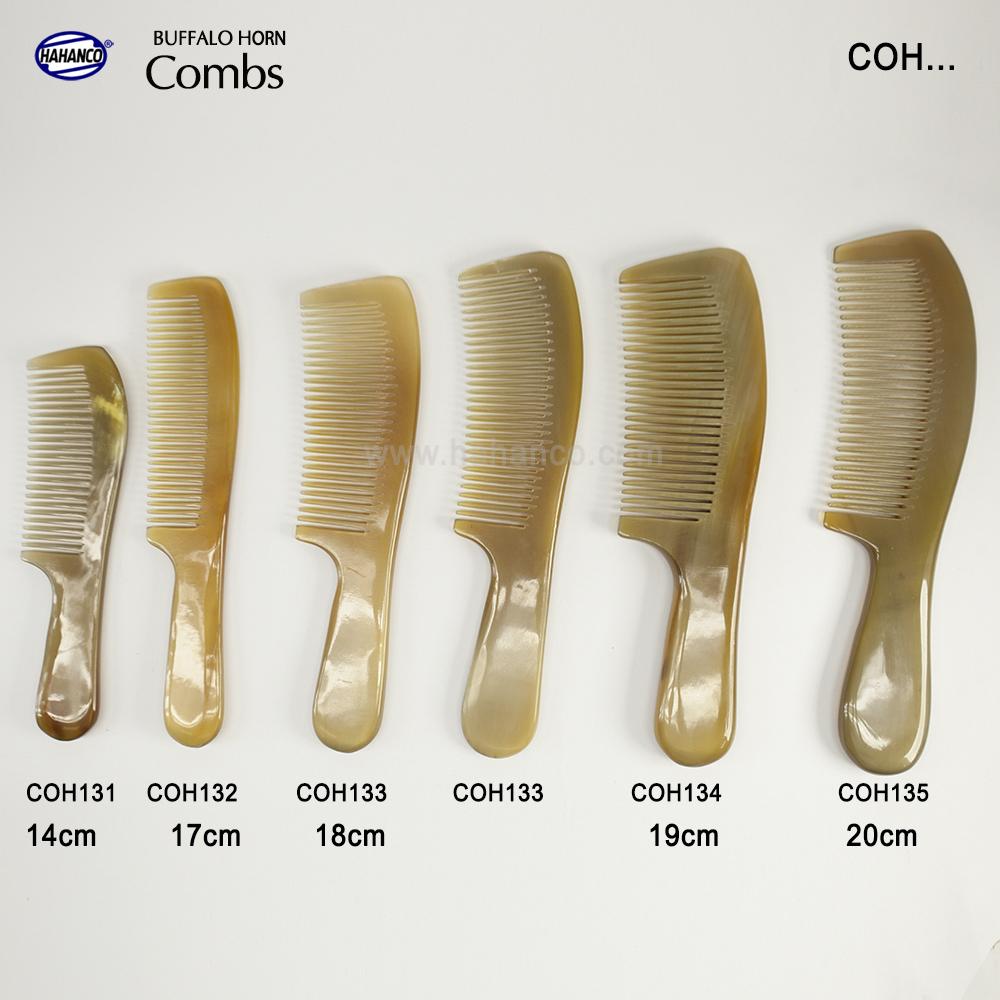 Lược sừng xuất Nhật - COH133 (Size: L - 18cm) Mẫu tiêu chuẩn - Horn Comb of HAHANCO - Lược sừng trâu