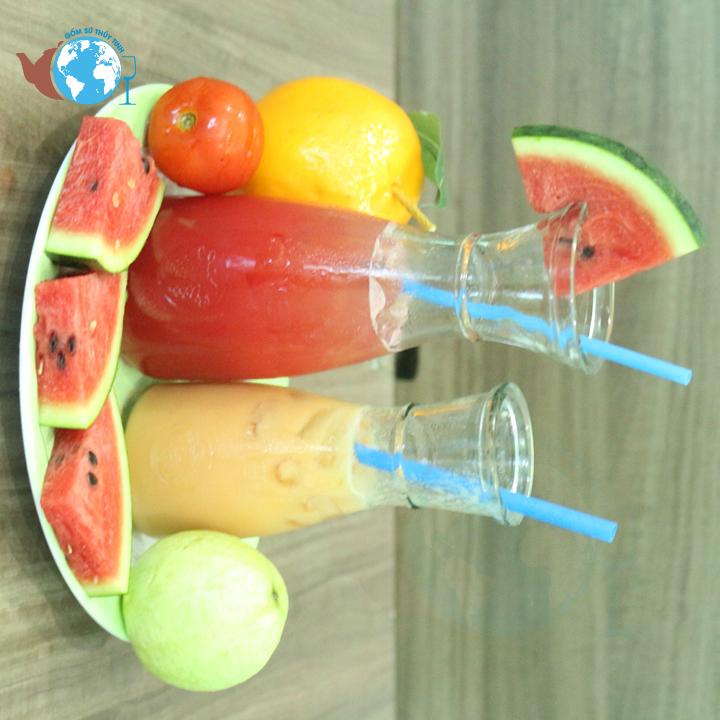 [HCM]Ly Thủy Tinh Eo Trà Sữa 350ml