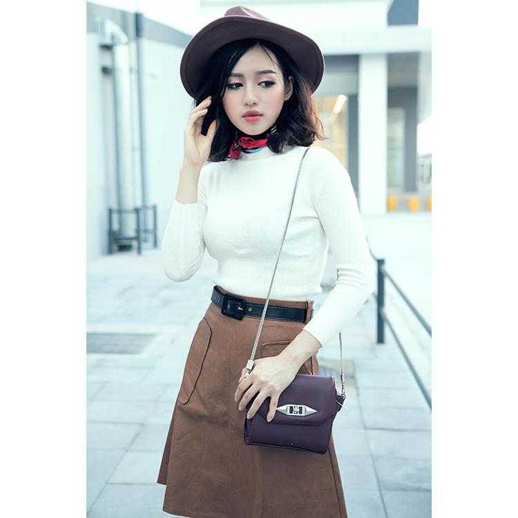 Áo Giữ Nhiệt Nữ - Cổ 3 Phân - Mặt Trong Lót Nỉ Cao Cấp mới nhất 2018 ( nhiều màu )