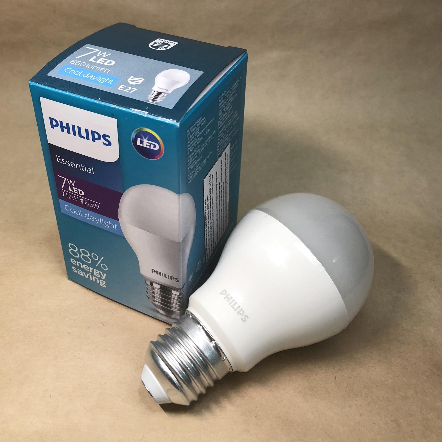 Bóng Philips LED Bulb Essential 7W E27 ( Ánh sáng trắng 6500K)