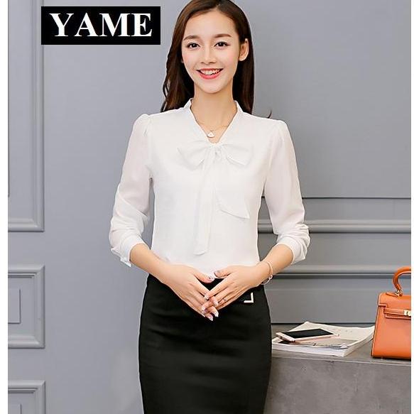 Áo Sơ Mi Nữ YAME SMN 309 Màu Trắng