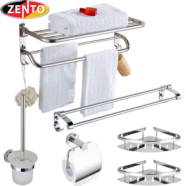 BỘ 5 PHỤ KIỆN NHÀ TẮM INOX ZENTO ZT6505