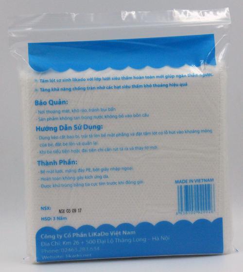 Bộ 5 túi miếng lót sơ sinh chống thấm LIKADO