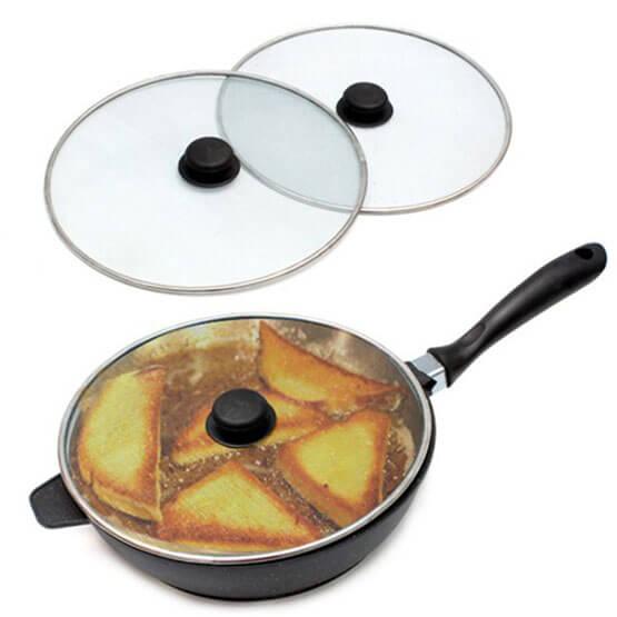Bộ 2 nắp đậy chống văng dầu mỡ inox tiện dụng