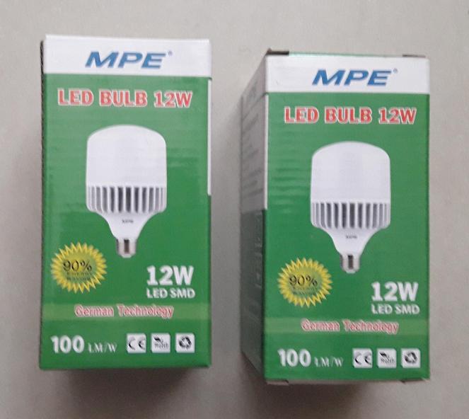 [HCM]Bộ 2 Bóng led Trụ 12W MPE ( Ánh sáng Trắng )