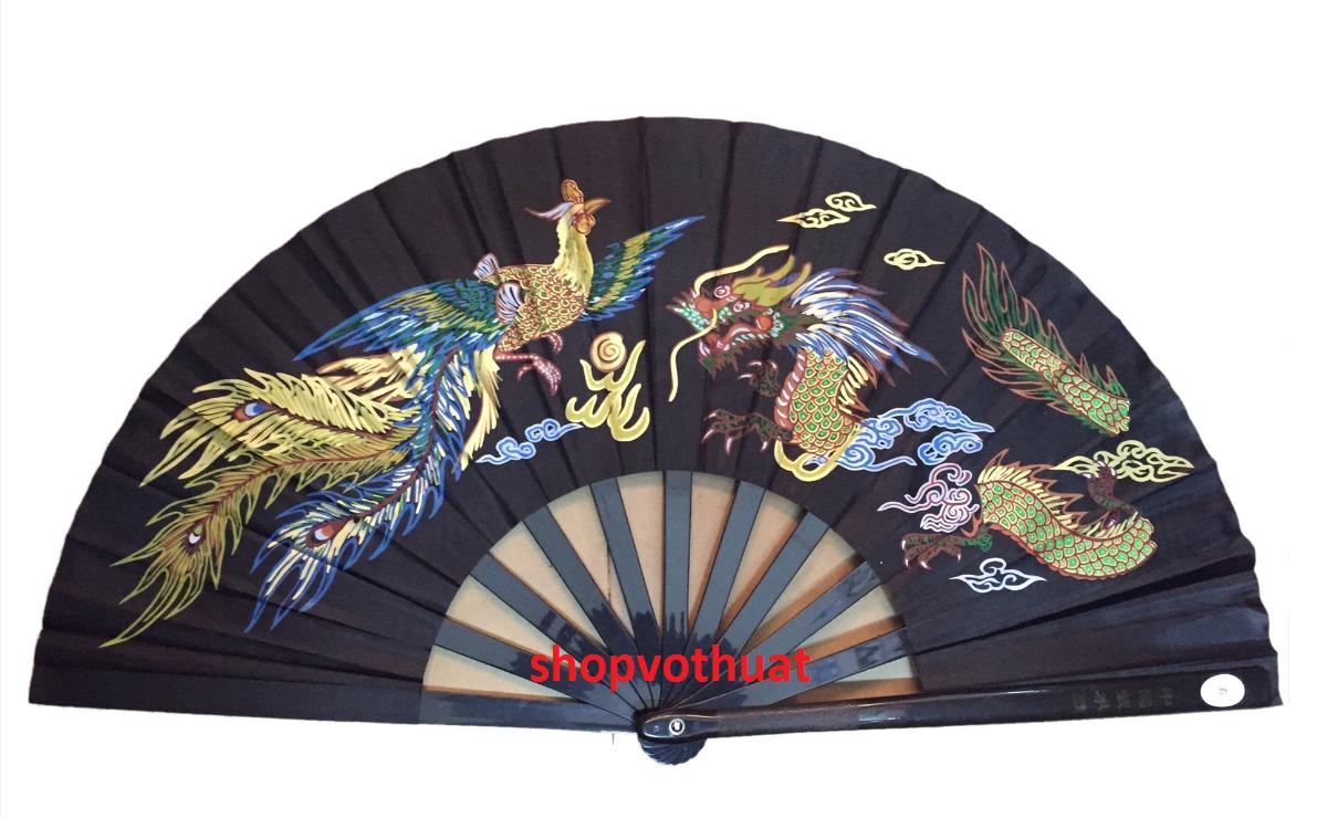 Quạt Võ Thuật cao cấp Quạt Kung Fu cao cấp ( màu đen )