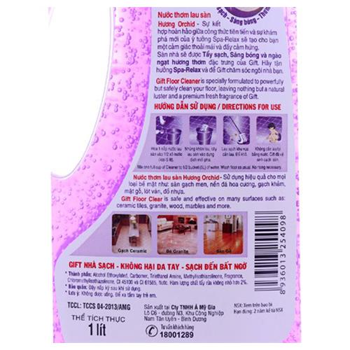 Nước lau sàn Gift hương Iris (chai 1 lít)
