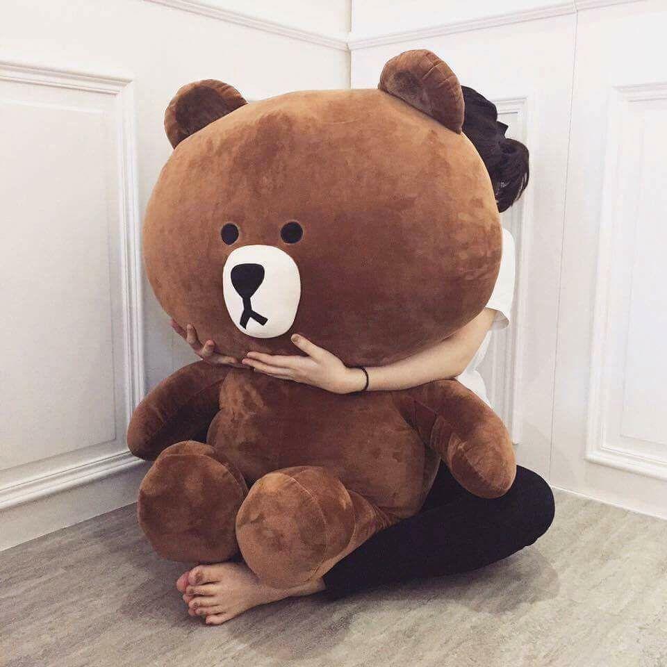 Gấu Bông Brown Cực đại Khổ Vải 1m5