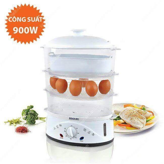 Nồi hấp đa năng 3 tầng Braburg