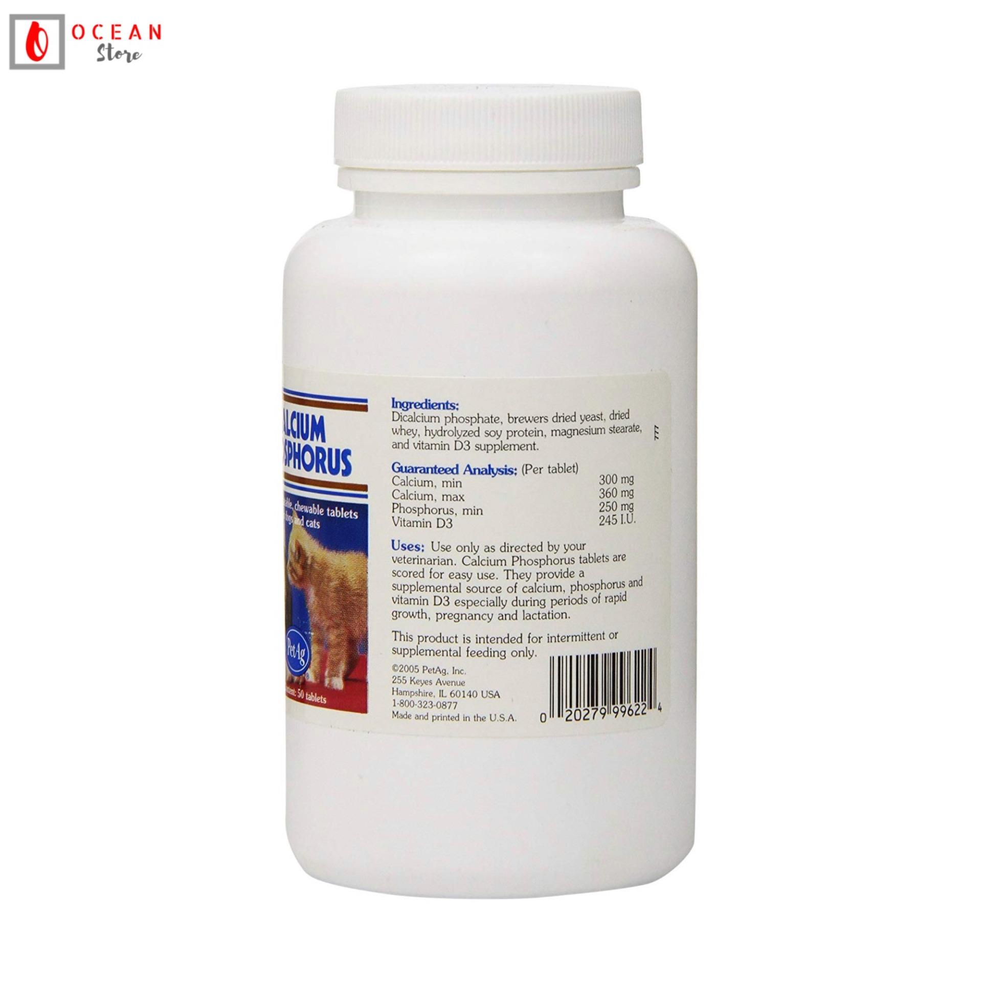Thuốc bổ sung canxi cho chó mèo Calcium Phosphorus (Mỹ)