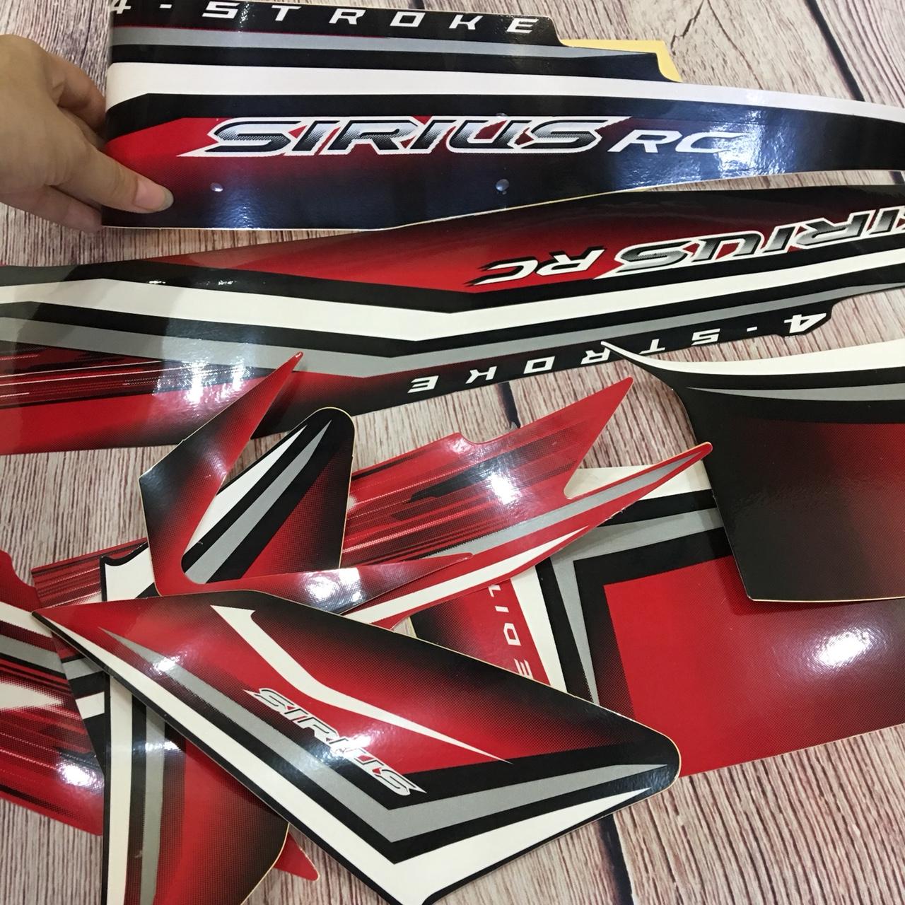Tem xe Sirius RC - SIRIUS màu Đỏ Đen
