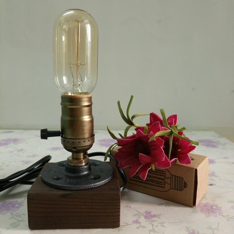 Đèn bàn phong cách Mỹ bóng đèn led Edison   BD08