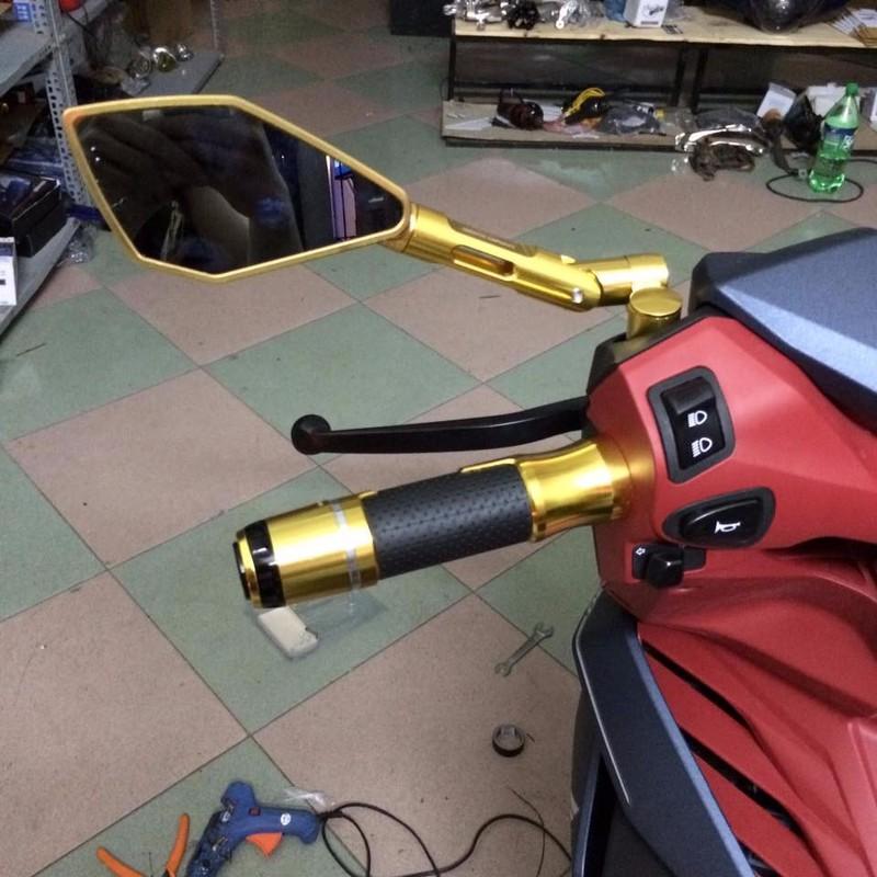 Kính chiếu hậu Rizoma 5 cạnh full cây