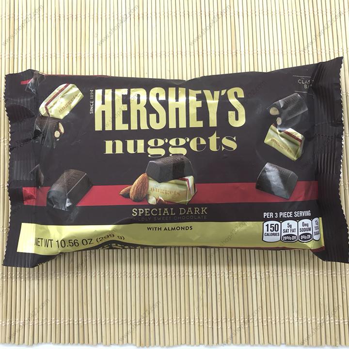 Kẹo Chocolate Hersheys Nuggets Special Dark 299g