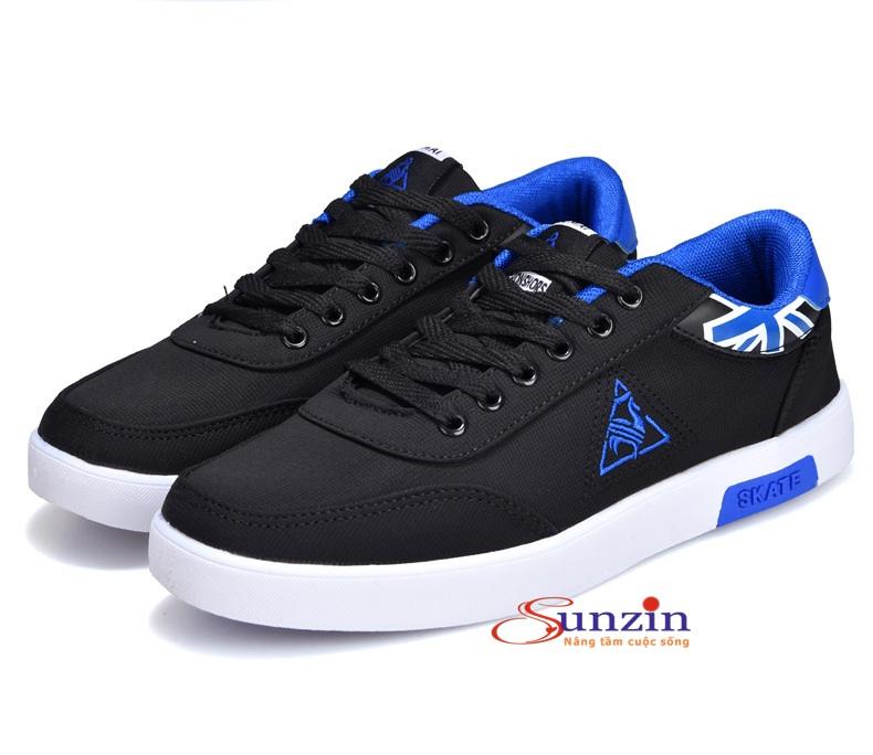 Giày thể thao nam SZ02 (đen phối xanh)