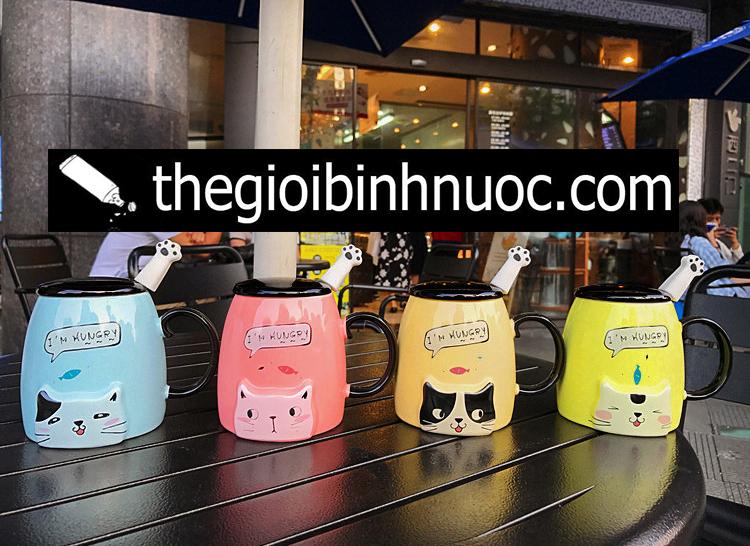 Ly Cốc Sứ Quai Cầm Kitty C10