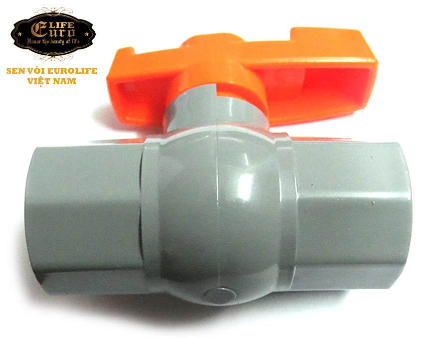 Bộ 5 van PVC 34  Eurolife (Xám, tay cam) (Mẫu cũ)