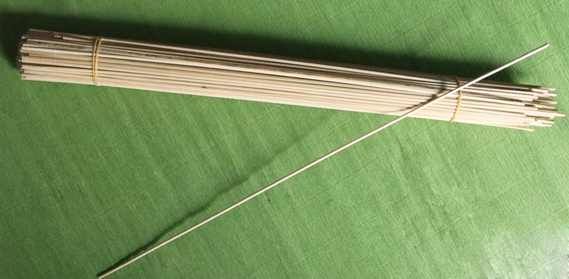 Bộ 100 que gỗ tròn 3 ly  dài 50 cm- tăm tre tròn dài  làm hand made
