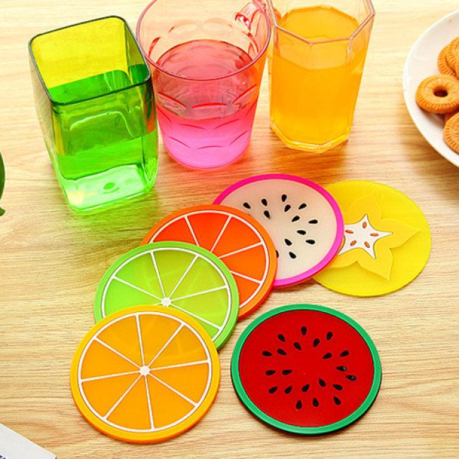 Miếng lót cốc Silicon hình trái cây