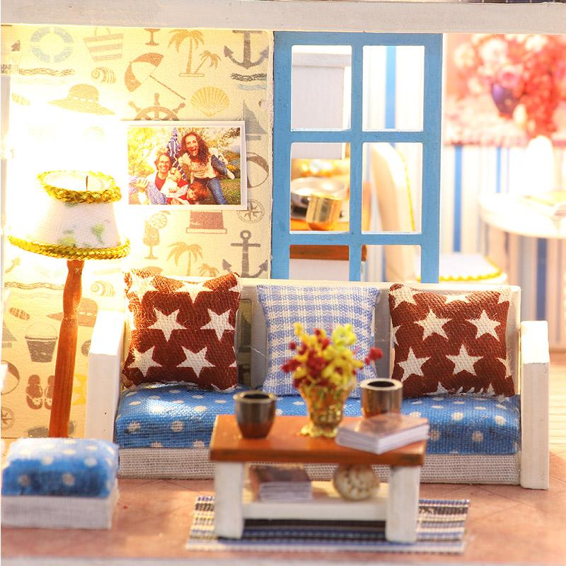Nhà Búp Bê Barbie bằng gỗ lắp ráp Home Of Helen ( Tặng Mica) Quà tặng sinh nhật, đồ chơi cho bé