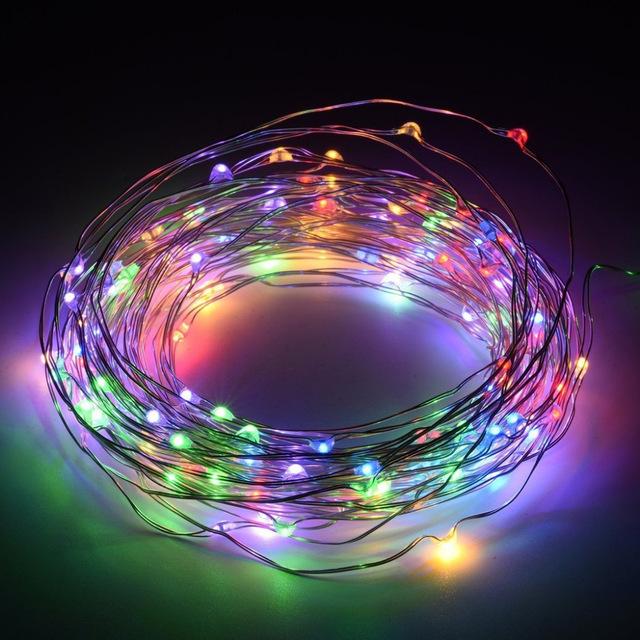 Đèn led đom đóm trang trí nhiều màu 10m