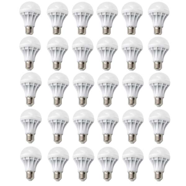 Bộ 30 bóng đèn LED BULB 9W (Ánh Sáng Vàng)