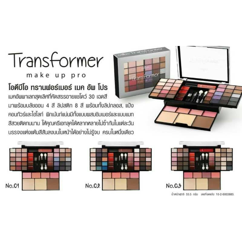 Set Trang Điểm ODBO Transformer Make Up Pro (Set 03)