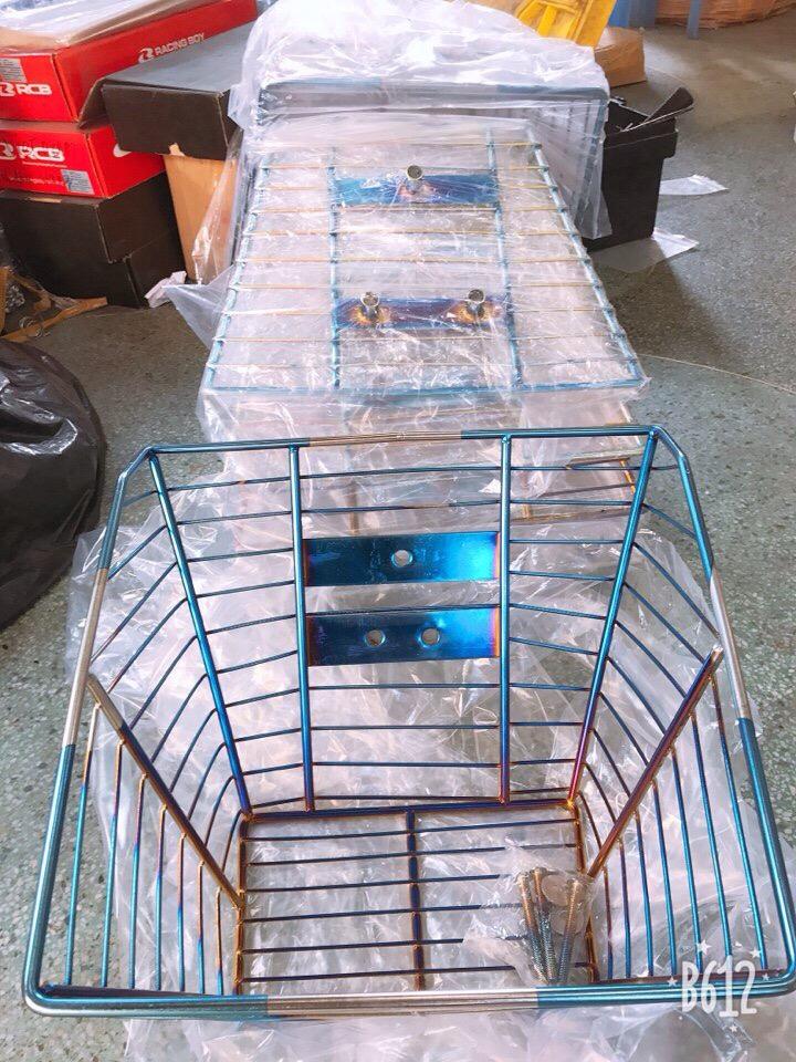 Rổ trước xi titan cao cấp cho xe Dream/ Wave