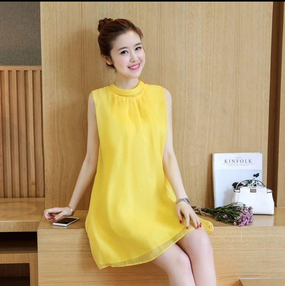 Đầm bầu váy bầu mang 2 kiểu thời trang Hàn Quốc