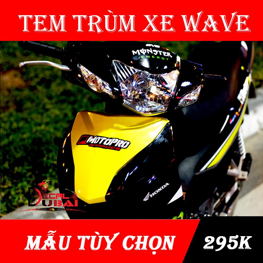 Tem trùm xe wave
