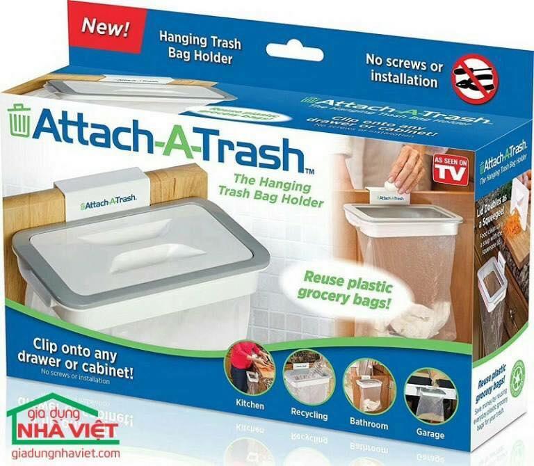 Giá treo túi đựng rác thông minh Attach A Trash
