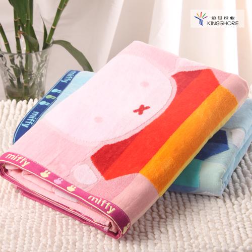 KING SHORE Khăn Tắm 100% Cotton Chính Hãng Người Lớn Đồ Gia Dụng Trẻ Em Đáng Yêu Miffy Vài Dày Siêu Mềm Hút Nước Khăn