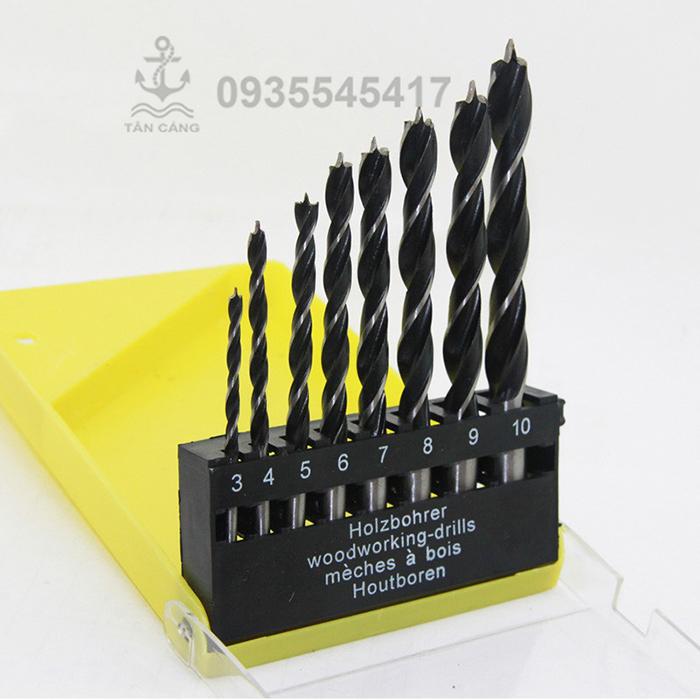 Bộ 8 mũi khoan gỗ định tâm
