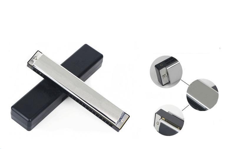 KÈN HARMONICA 24 LỖ CAO CẤP GG24 (Bạc)