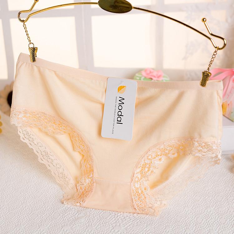 Bộ 10 quần lót cotton pha ren MODAL có size lớn
