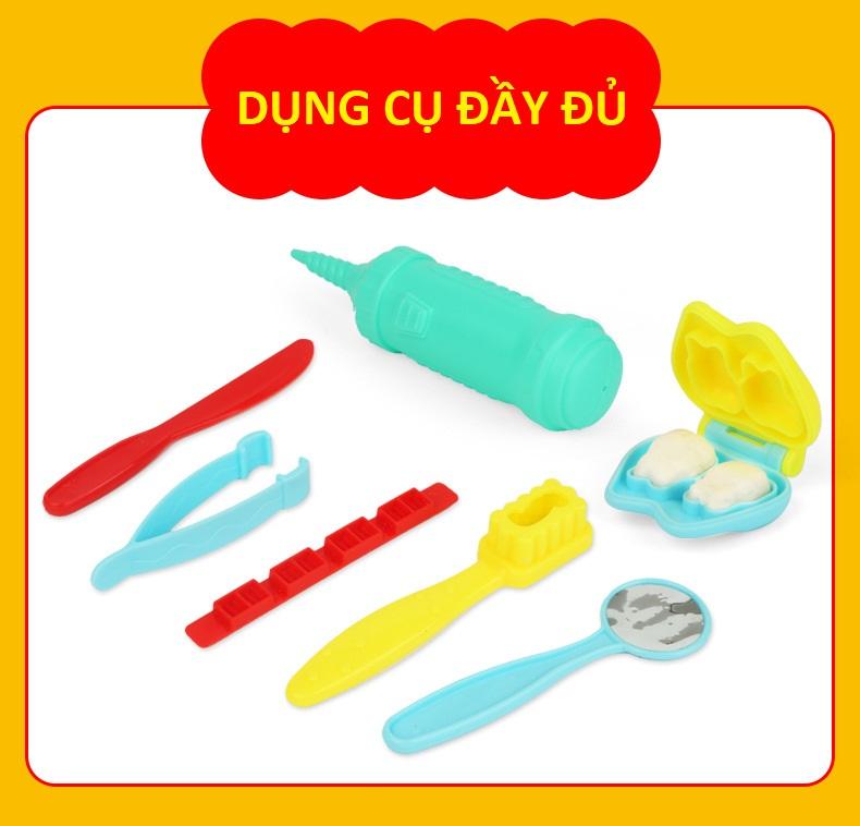 [HCM]Bộ đồ chơi đất nặn chăm sóc sức khỏe răng miệng cho bé