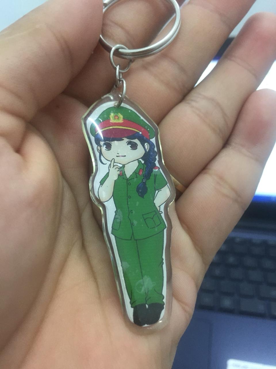 [HCM]Móc Khóa Chibi Công an - Nữ Police