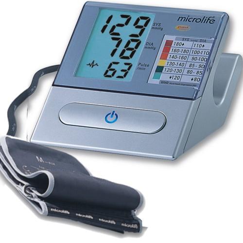 Máy đo huyết áp bắp tay Microlife A100+ (Trắng phối xám)
