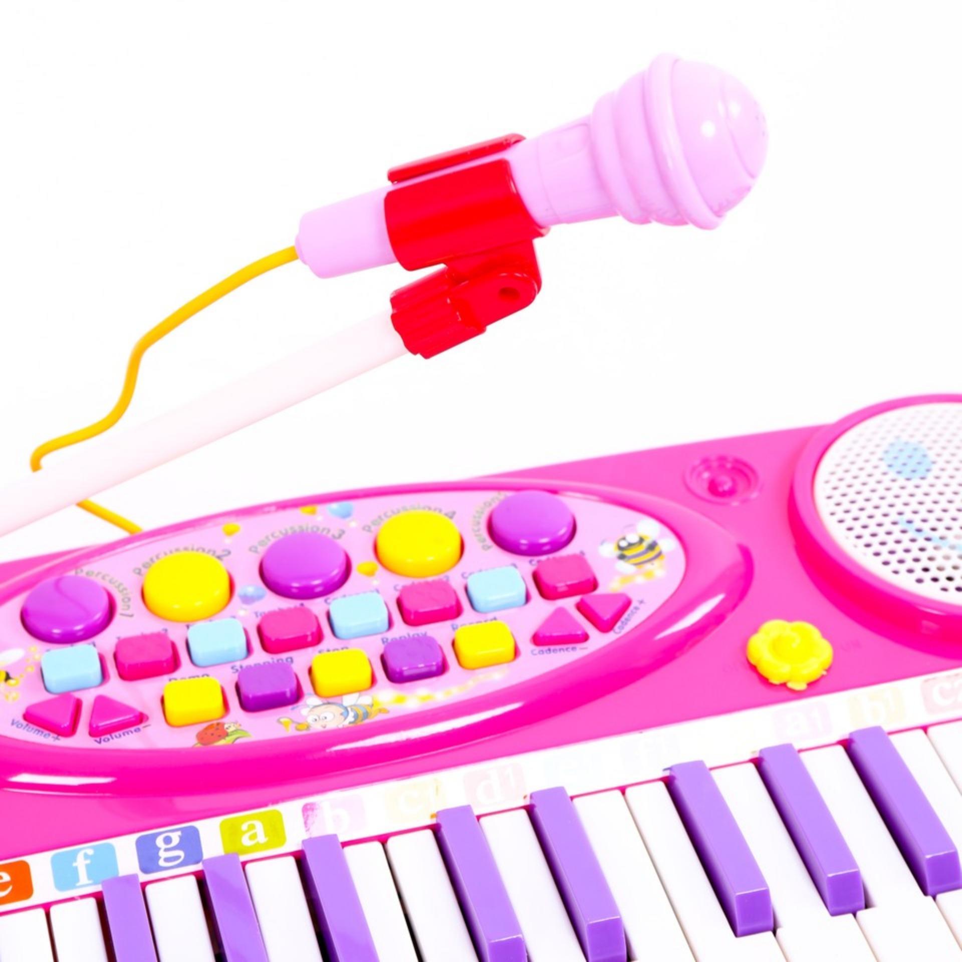 Đàn Organ kèm Micro cho bé yêu (Xanh)