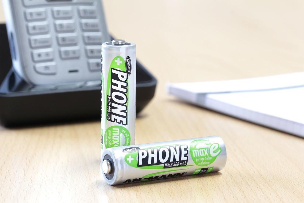 Bộ 2 pin sạc ANSMANN AA 800mAh