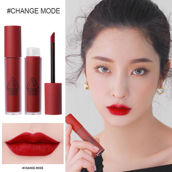 [HOT NEW 2018] Son Kem Lì 3CE Soft Lip Lacquer #Change Mode - Tone Đỏ Lạnh